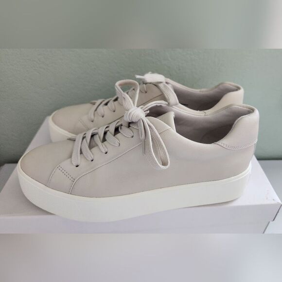 Vince Leather Lace Up Platform Lace Up Sneakers Women's 7 - Picture 3 of 9
